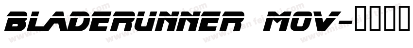 bladerunner mov字体转换